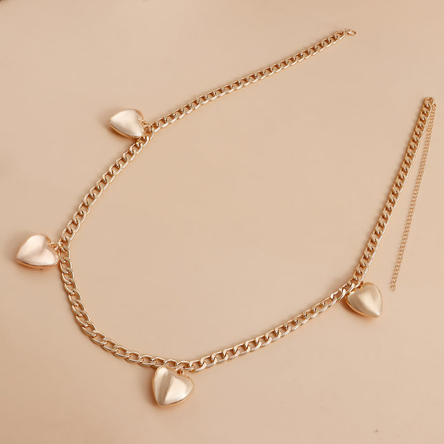 Simple Big Heart Tassels Waist Chain