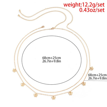 Butterfly Pendant Waist Chain Elegant Waist Belly Chain Jewelry Body Chain