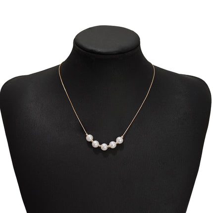 White Pearl Bridal Necklace