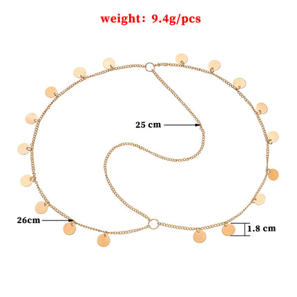 Bohemia Tassel Round Charm Head Chain Jewelry