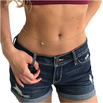 Starfish Pendant Waist Chain Elegant Waist Belly Chain