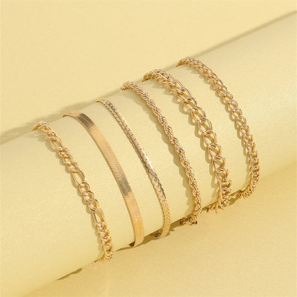 Custom Flat Snake Cuban Chain Fashion Jewelry Bracelet