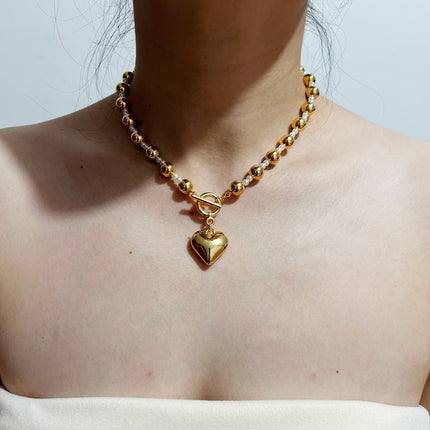 Punk CCB Bead Charm Necklaces