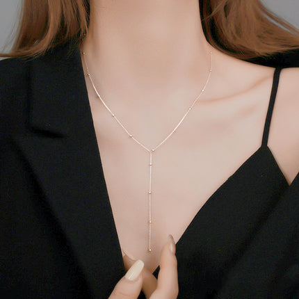 Handmade Round Ball Beads Long Chain Necklaces