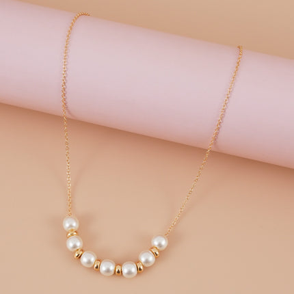 Thin Chain Pearl Necklace