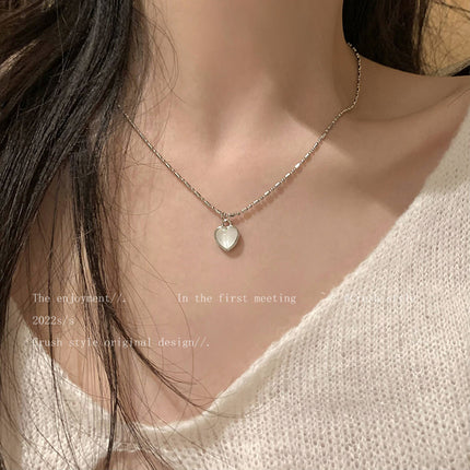 Heart Pendant Necklace Female Sweet - FASHION SHEGOODS LLC