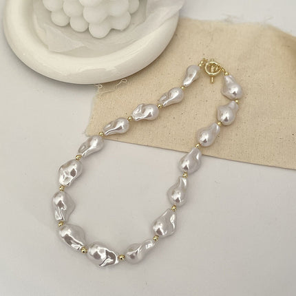 Multilayer Baroque Necklace Pearl Clavicle Chain - FASHION SHEGOODS LLC