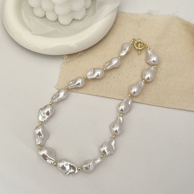 Multilayer Baroque Necklace Pearl Clavicle Chain - FASHION SHEGOODS LLC
