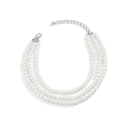 Classic Retro Multi-layer Pearl Anklet Beaded Chain Anklet Set