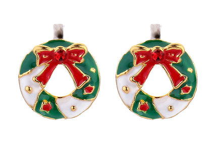 Christmas Geometric Garland Earring