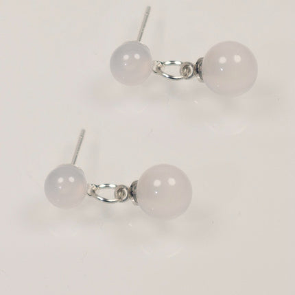 Multicolor Natural agate Raw Stone Earrings