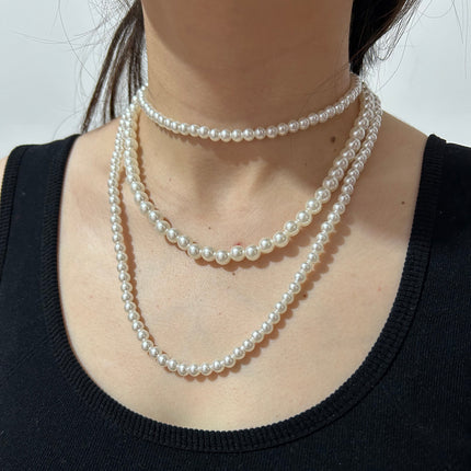 Imitation Layer Pearl Necklace for Women - FASHION SHEGOODS LLC
