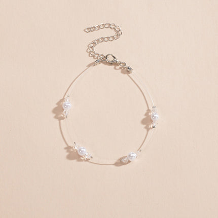 Pearl Bead Anklet Jewelry