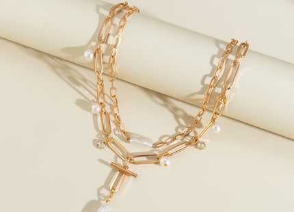 Baroque Irregular Choker Pearl Chain Necklace