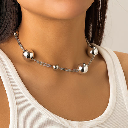 Chunky Choker Necklace Pearl Statement Necklace