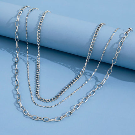 Hip Hop Jewelry Layer Chain Necklace - FASHION SHEGOODS LLC
