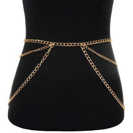 Simple Multilayer Waist Chain Fashion Jewelry Body Chain