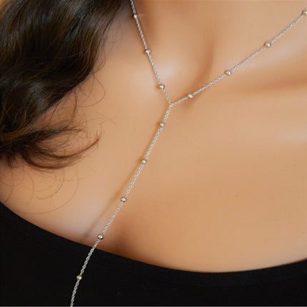 Handmade Round Ball Beads Long Chain Necklaces