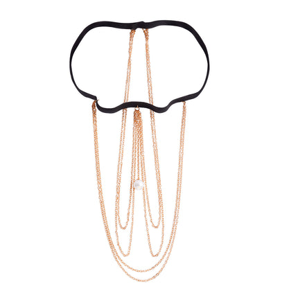 Sexy Casual Beach Pearl Leg Ring Body Chain