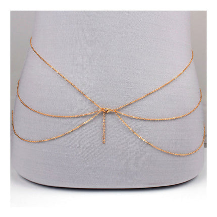 Sexy Geometric Multilayer Tassel Body Chain