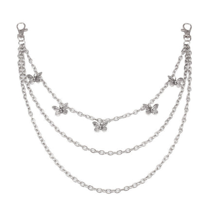 Fashion Butterfly Pendant Multi-layer Trouser Chain
