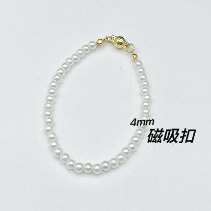 Glass Pearl Bracelet Woman Magnet Clasp
