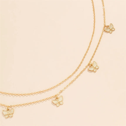 Butterfly Pendant Waist Chain Elegant Waist Belly Chain Jewelry Body Chain
