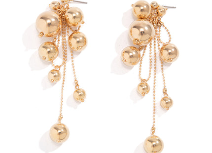 Elegant Ball Pearl Tassel Earrings for Women