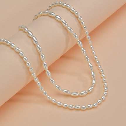 Women Layer Pearl Chain Necklace