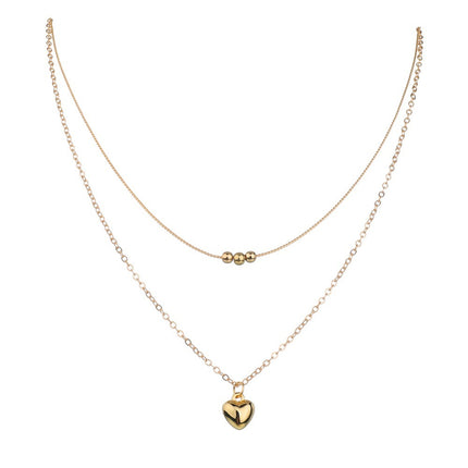 Heart Double Layer Necklace