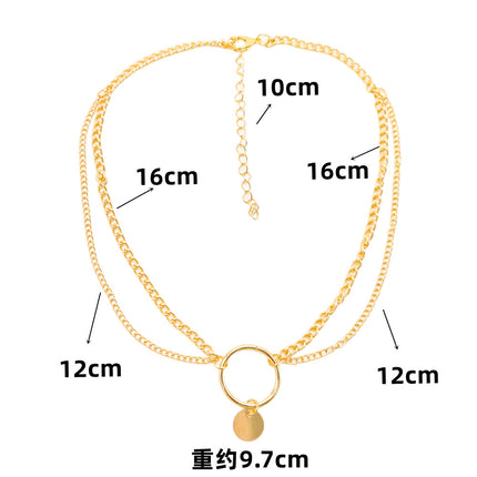 Double Layer Clavicle Chain Necklace