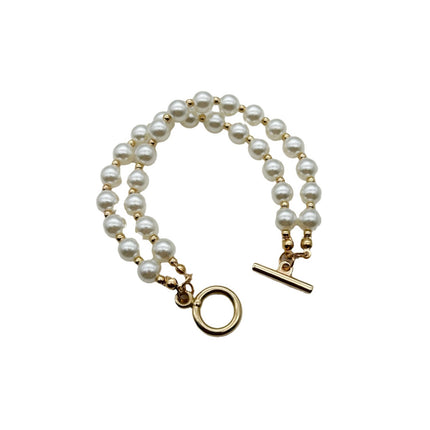 Imitation Pearl Pendant Necklace Bracelet - FASHION SHEGOODS LLC