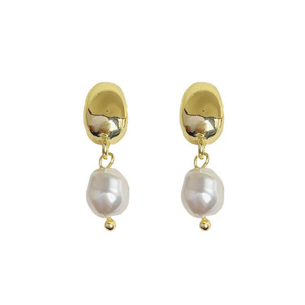 Baroque Irregular Pearl Studs Earrings