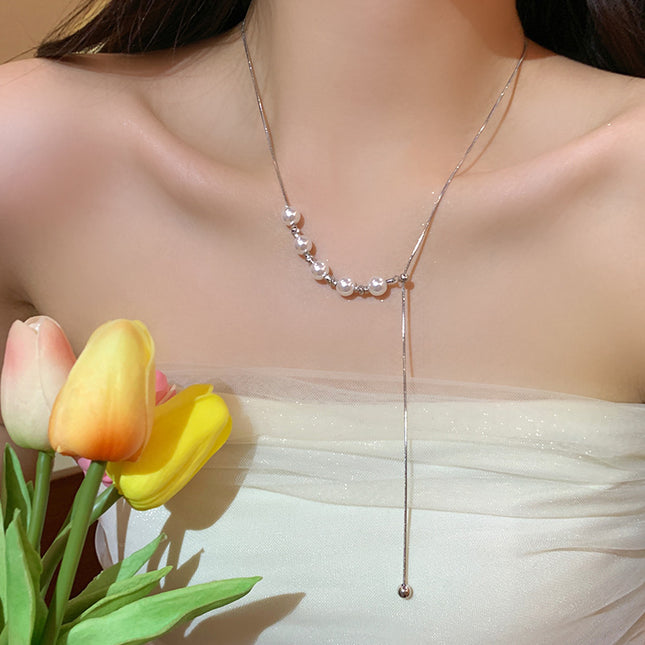 Pearl Bead Choker Necklaces for Girls - FASHION SHEGOODS LLC