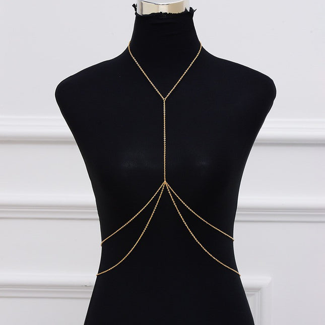 Women Beach Bikini Decor Chest Body Chain