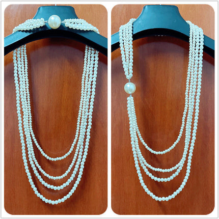 Multi Layer Pearl Women Design Wholesales Luxury Large Pearl Jewelry - FASHION SHEGOODS LLC