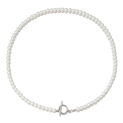 Faux Pearl Beaded Choker Necklace - FASHION SHEGOODS LLC