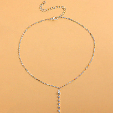 Bra Chain Sexy Cross Rhinestone Body Chain