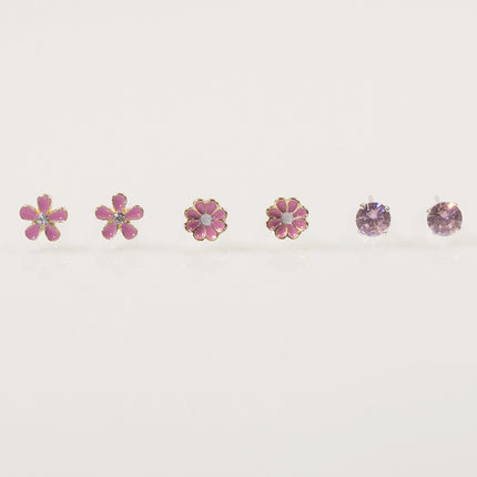 Flower Daisy Cartoon Earring Set
