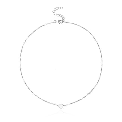 Heart Charm Choker Necklace