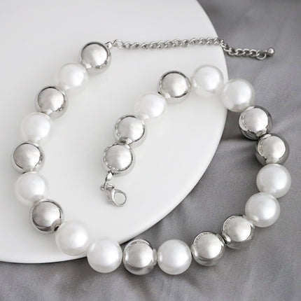 Hop CCB Round Bead Chokers Necklaces Short Collar - FASHION SHEGOODS LLC