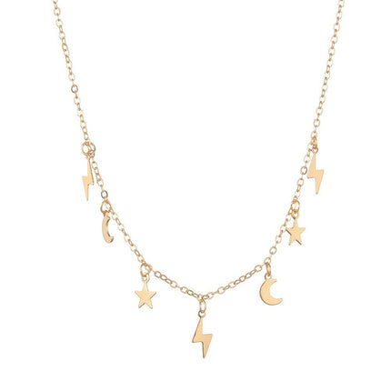 Moon Star Charms Necklace