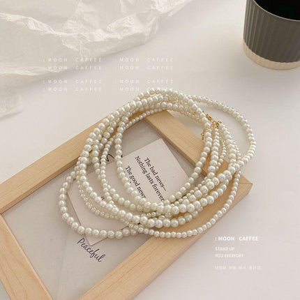 Luxury Pearl Beads extra Long Party Necklace - FASHION SHEGOODS LLC