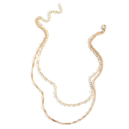 ChunkyTwist Chain Heart Layers Chain Necklaces