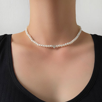 Heart Pearl Necklace for Woman - FASHION SHEGOODS LLC