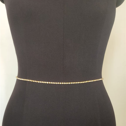 Sexy Body Jewelry Multilayer Rhinestone Waist Chain for Women