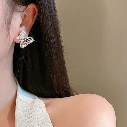Hollow Butterfly Wing Earrings - FASHION SHEGOODS LLC