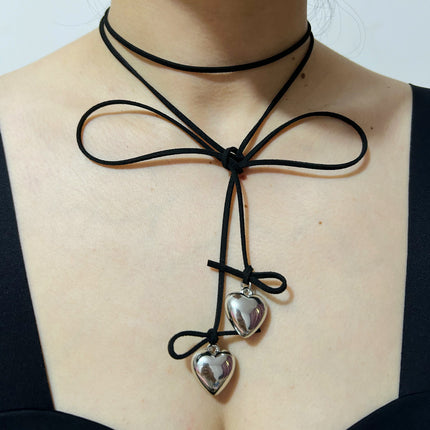 Vintage Women Heart Choker Necklace