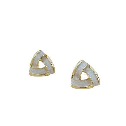 Geometric Triangle Stud Earrings - FASHION SHEGOODS LLC