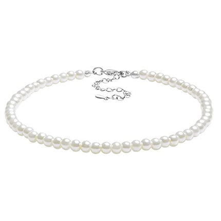 Multi Layered Pearl Neck Chain Necklace Sweater Chain Pearl Necklaces - FASHION SHEGOODS LLC